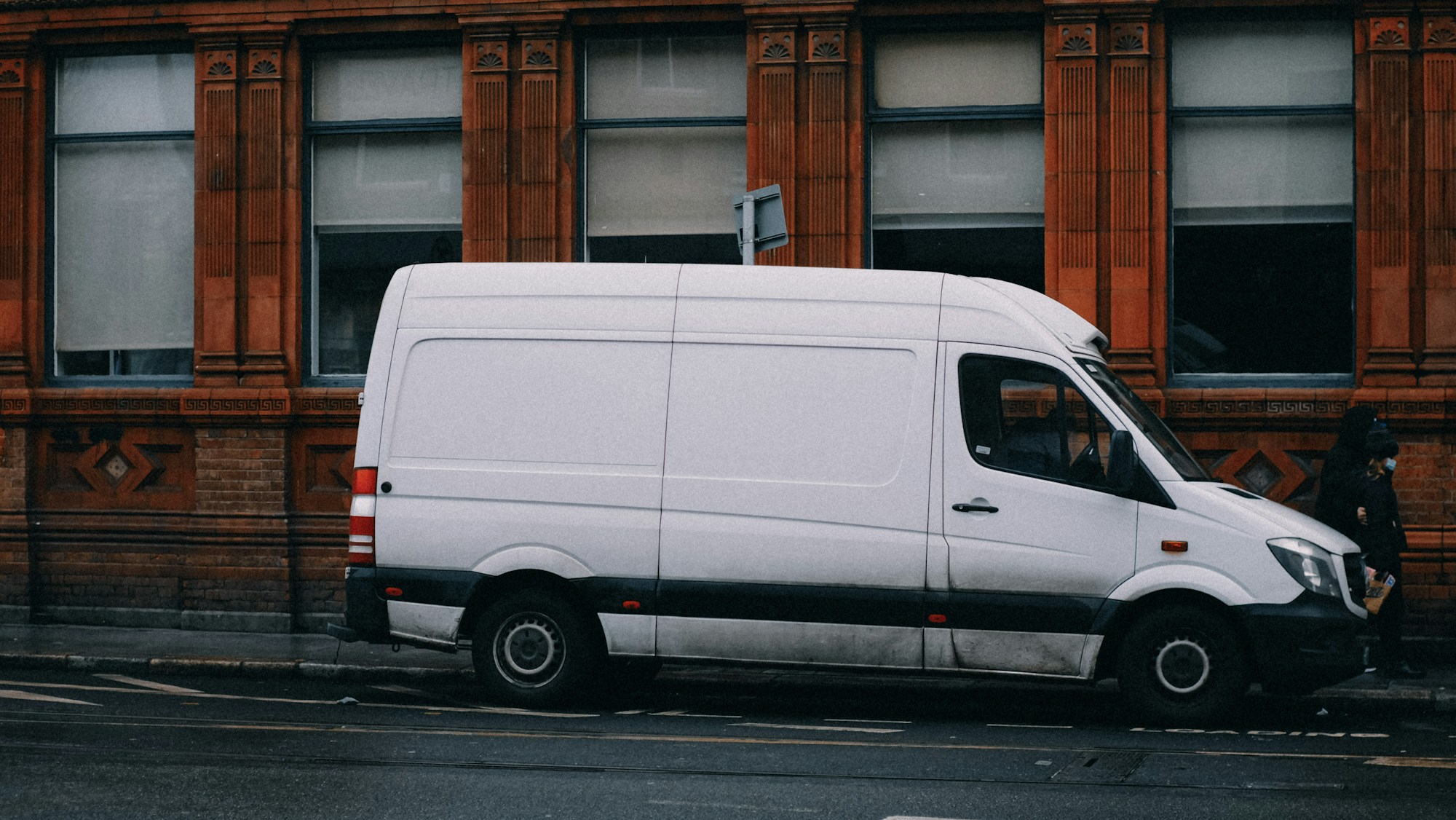 White van ready for a collection
